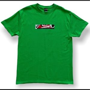 Large Green Quiksilver Boarding Company Box Logo T-Shirt